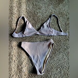 High Waisted, Purple Shimmer Bikini